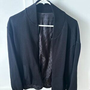 Louis Vuitton Monogram Reversible Light Bomber Blouson Black Cotton Nylon